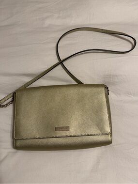 kate spade Metallic Olive Gold Crossbody Bag